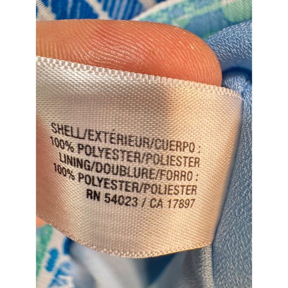 Old Navy Womens Sleeveless Geometric V-Neck Sundress Size M Blue Summer Smocked - Picture 4 of 10